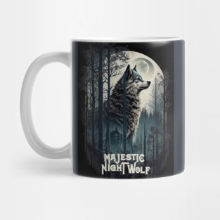 Majestic night wolf V1 Mug